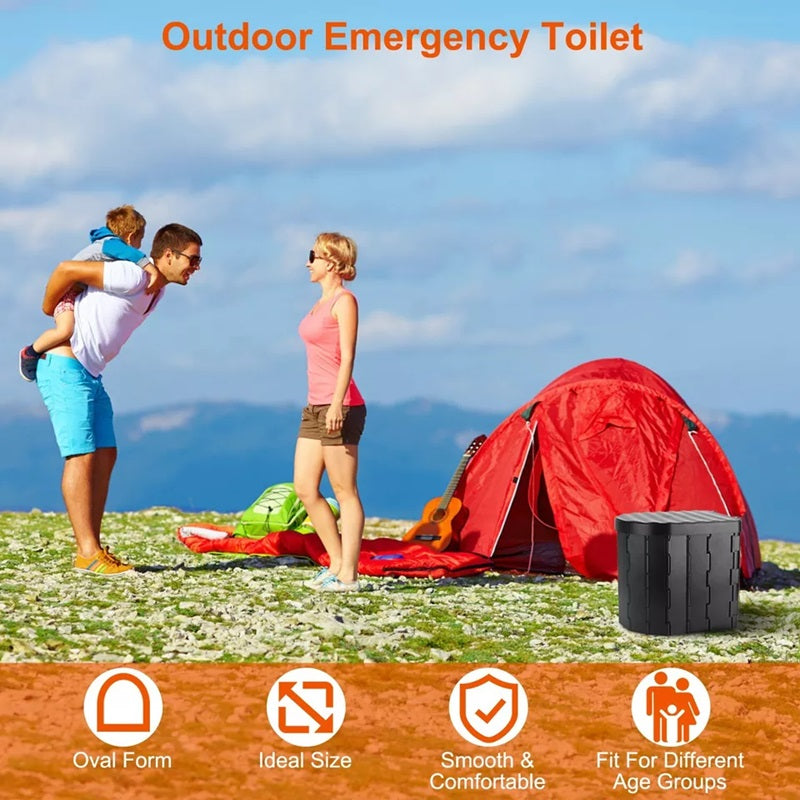 Heavy-Duty Foldable Portable Toilet