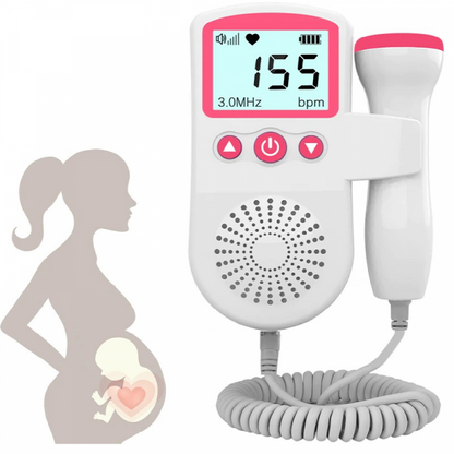 Prenatal Heartbeat Listener for Children - Portable Fetal Doppler Monitor for Expecting Mothers