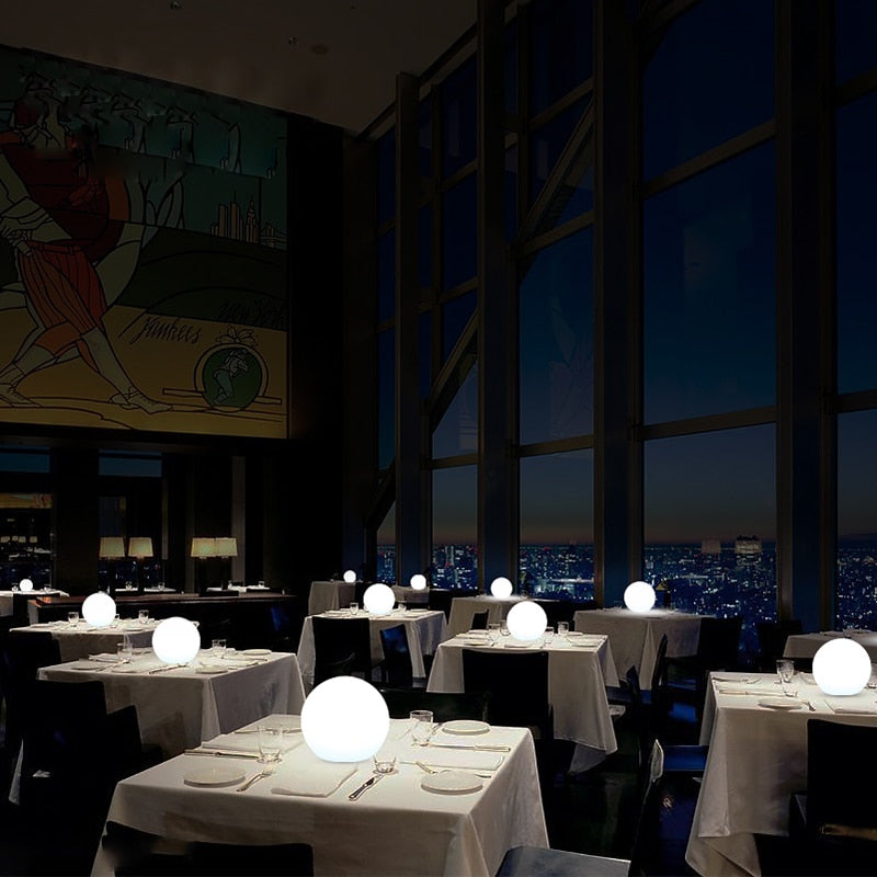 Color Changing LED Orb Lamp with Remote Control and IP65 Weather Rating