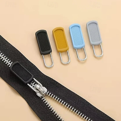 50 Pack Tool-Free Detachable Rubber Zipper Pull Replacements for Backpacks, Jackets and Luggage