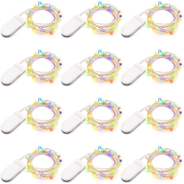100 Pack Waterproof Mini LED Fairy String Lights with Flexible Silver Wire for Weddings and Party Decor