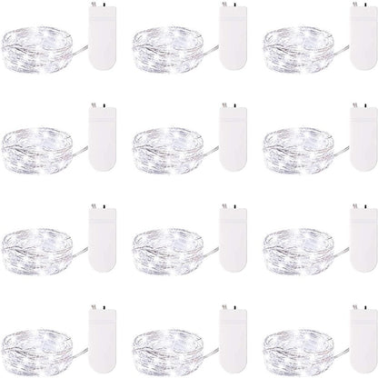 100 Pack Waterproof Mini LED Fairy String Lights with Flexible Silver Wire for Weddings and Party Decor