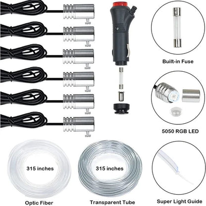 RGB LED Strip Lights for Car Interior with App Control and Flexible Design