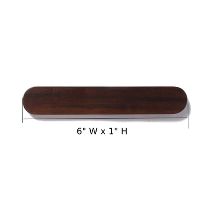 Magnetic Wooden Key Holder with Adhesive Mounting and Natural Wood Finish