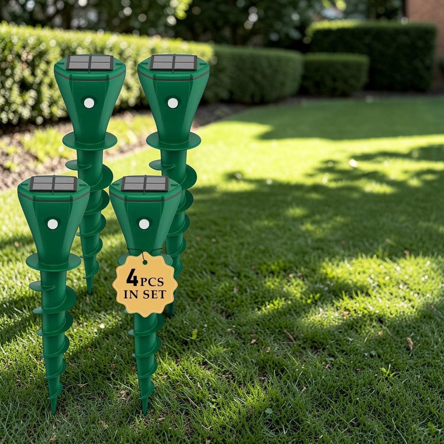Outdoor Solar Sonic Stake for Snakes and Burrowing Pest Areas