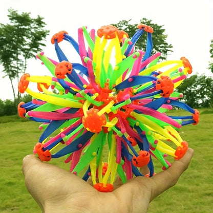 Expandable Sensory Breathing Sphere for Anxiety and Stress Management