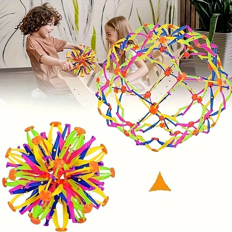 Expandable Sensory Breathing Sphere for Anxiety and Stress Management