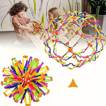 Expandable Sensory Breathing Sphere for Anxiety and Stress Management