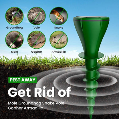 Ultrasonic Snake Deterrent Stake for Outdoor Gardens