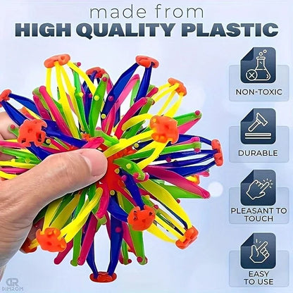 Expandable Sensory Breathing Sphere for Anxiety and Stress Management