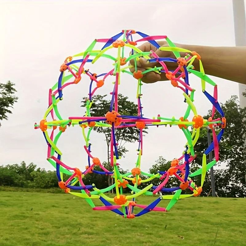 Expandable Sensory Breathing Sphere for Anxiety and Stress Management