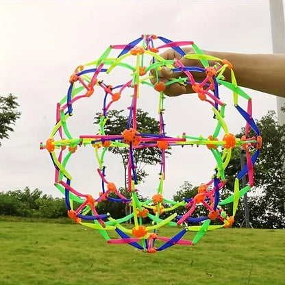 Expandable Sensory Breathing Sphere for Anxiety and Stress Management