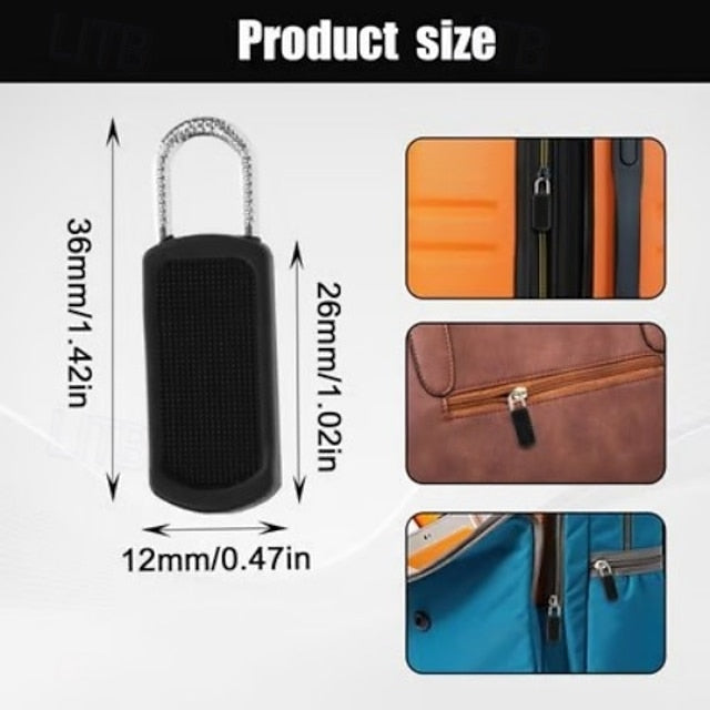 50 Pack Tool-Free Detachable Rubber Zipper Pull Replacements for Backpacks, Jackets and Luggage