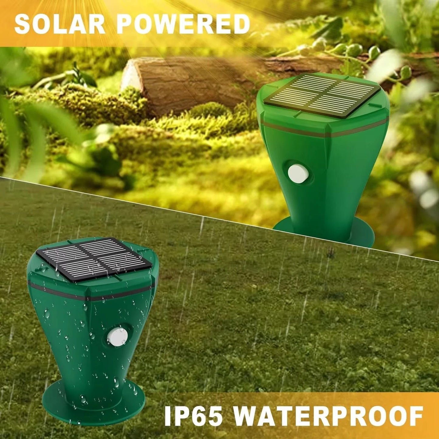 Ultrasonic Snake Deterrent Stake for Outdoor Gardens
