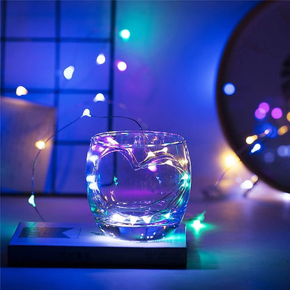 100 Pack Waterproof Mini LED Fairy String Lights with Flexible Silver Wire for Weddings and Party Decor