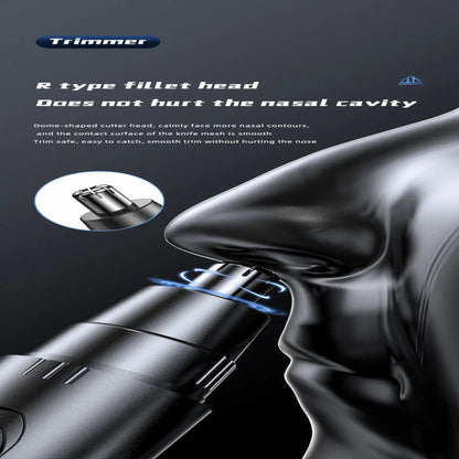 PROFESSIONAL PAINLESS NOSE & EAR HAIR TRIMMER FOR MEN AND WOMEN - RECHARGEABLE-Nora Luxe