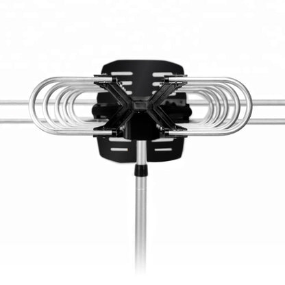 Motorized HD TV Antenna with 360 Degree Rotation and Signal Amplifier, 33ft Cable