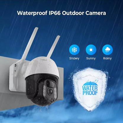 2K Solar-Powered WIFI PTZ Camera with Auto-Tracking & Night Vision