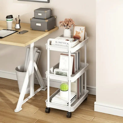 3-Tier Multifunctional Rolling Cart with Wheels