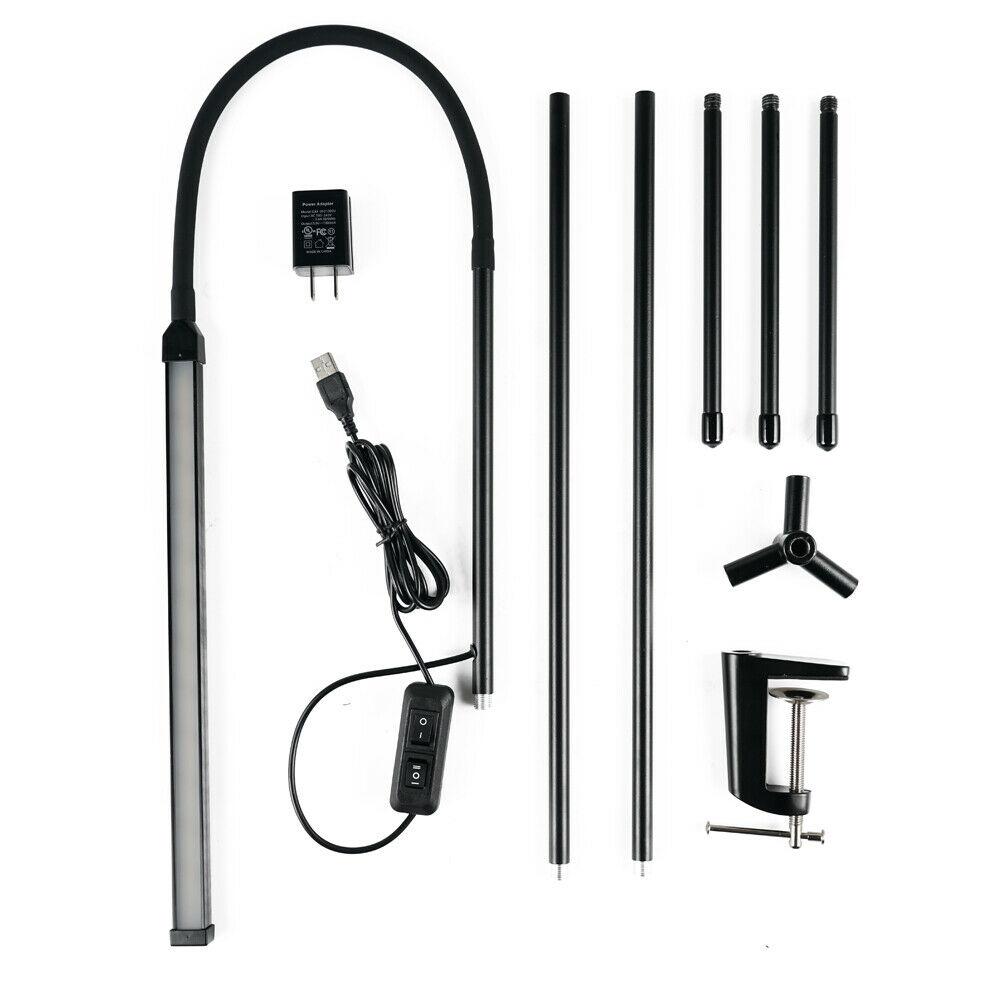 Floor Reading Lamp with Adjustable Head and Dual Brightness, 1000 Lumens