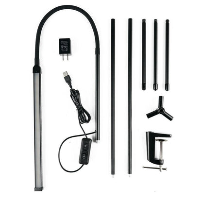 Floor Reading Lamp with Adjustable Head and Dual Brightness, 1000 Lumens
