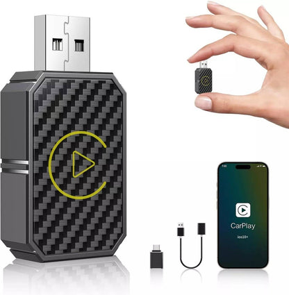 Wireless Phone to Car Display Adapter with Dual Band Connection and Auto Pairing