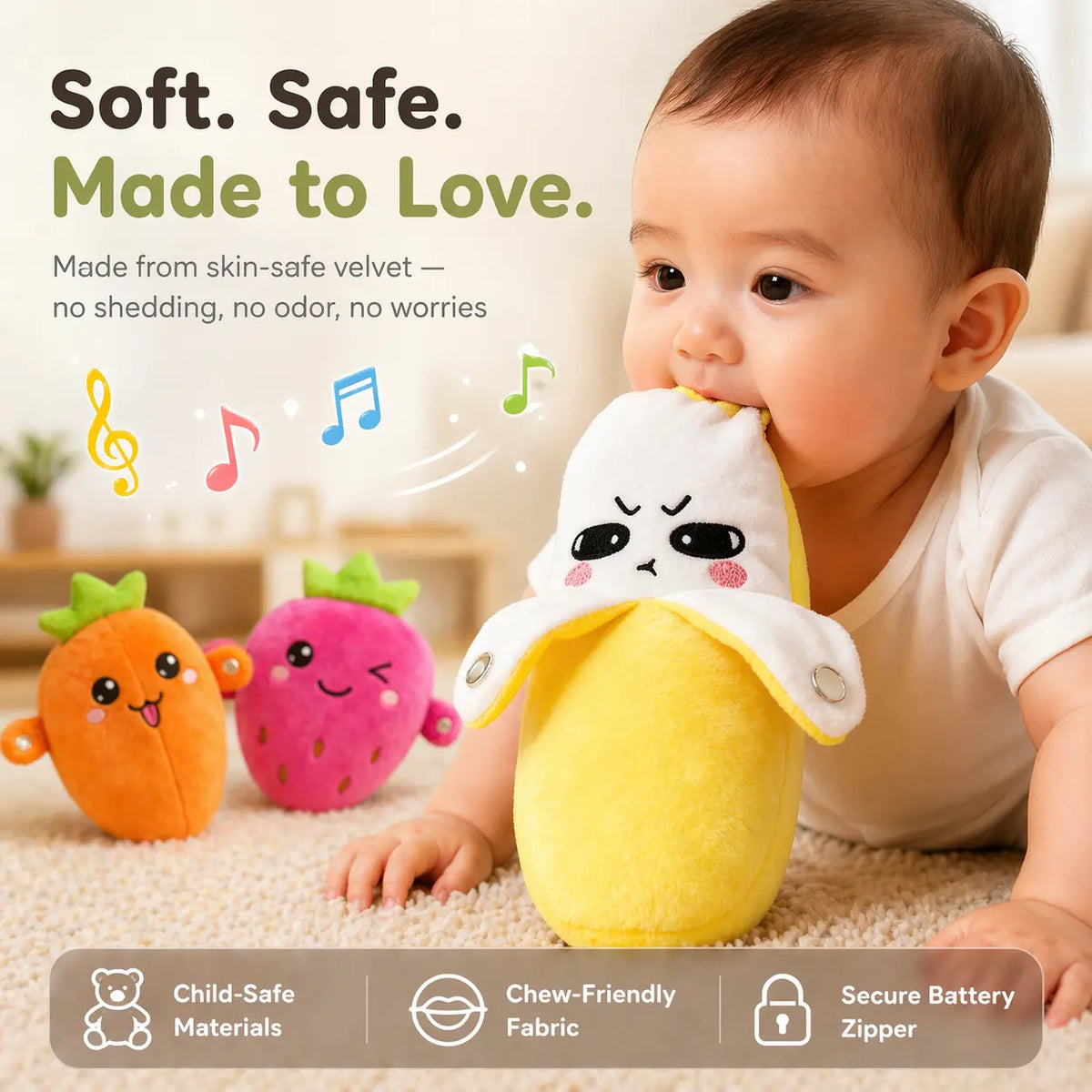 Interactive Plush Toy for Two Players with Laughter Trigger Mechanism