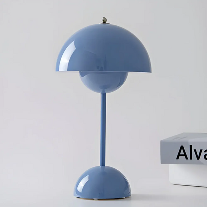 Scandinavian Table Lamp with Luminous Flair - NordicBeam-Light Blue-Nora Luxe