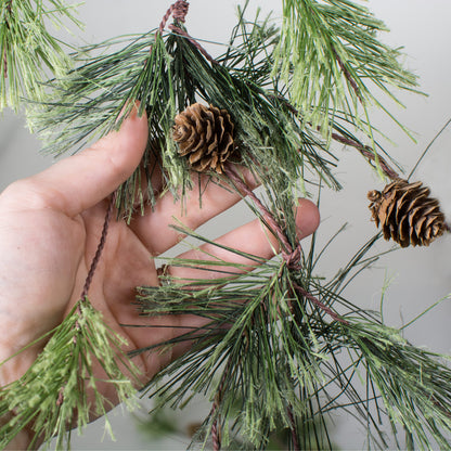 6' Smokey Pine Garland Lifestyle Photo