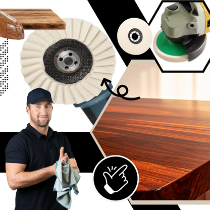 Smooth Flawless Shine Wool Polishing Wheel - Ozerty