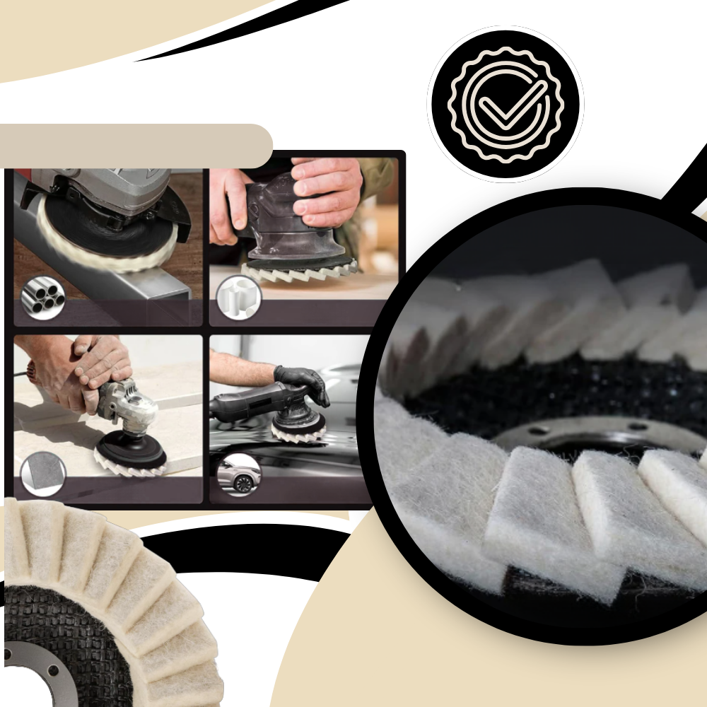Smooth Flawless Shine Wool Polishing Wheel - Ozerty
