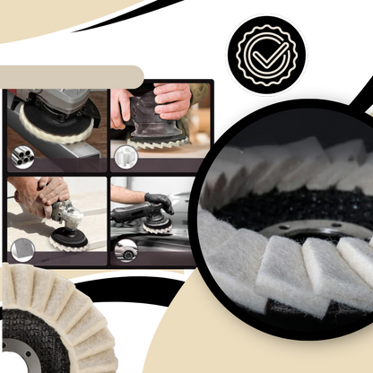 Smooth Flawless Shine Wool Polishing Wheel - Ozerty