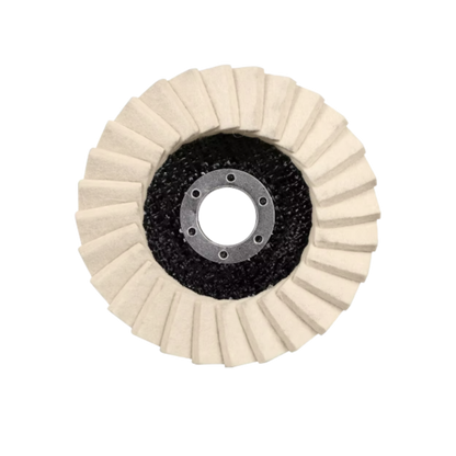 Smooth Flawless Shine Wool Polishing Wheel -Ridged - Ozerty