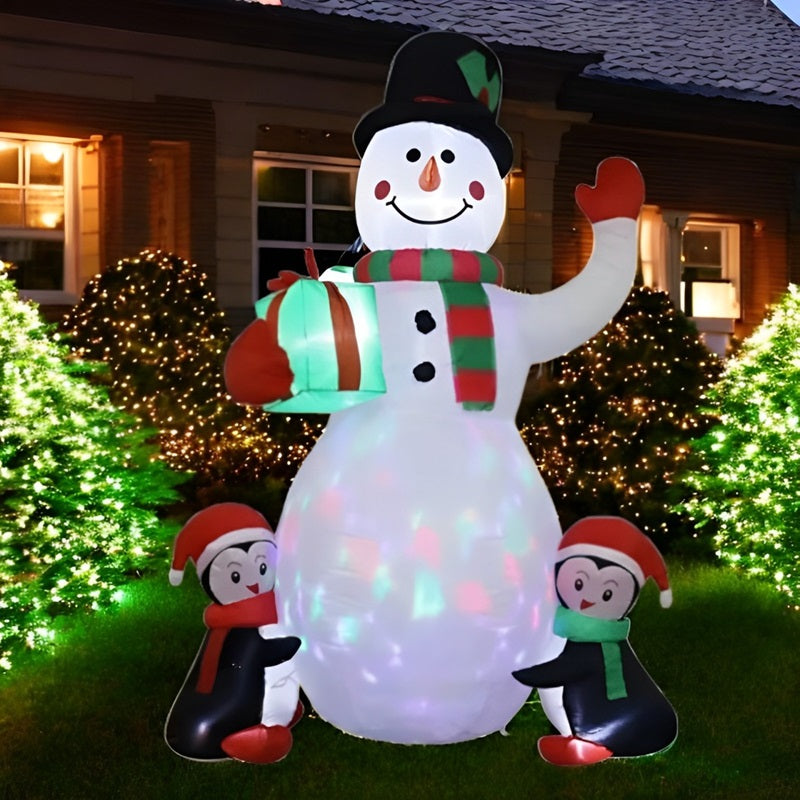 Giant Inflatable Snowman - Quick Setup Indoor and Outdoor Christmas Decoration