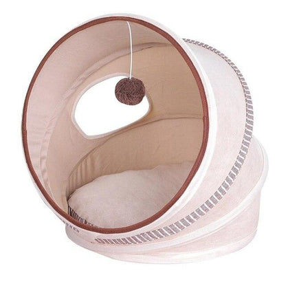 Plush Pet Bed with Customizable Colors and Machine Washable Fabric for Small Animals