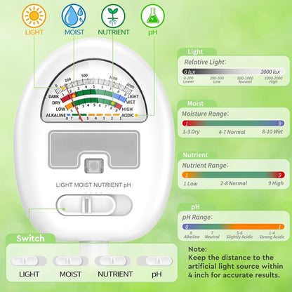 4-In-1 Smart Soil Meter for Precise Plant Care Monitoring