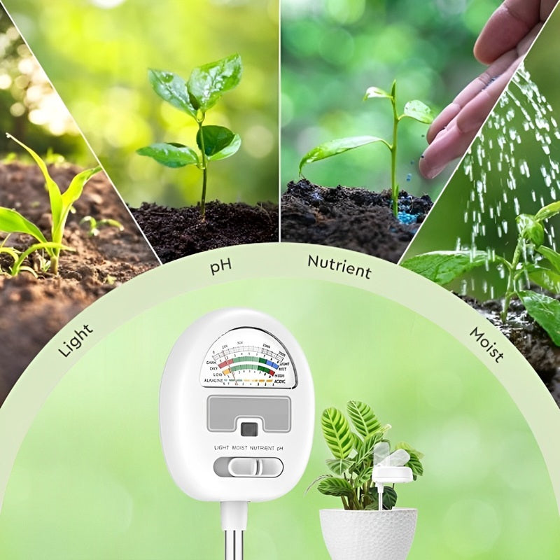 4-In-1 Smart Soil Meter for Precise Plant Care Monitoring