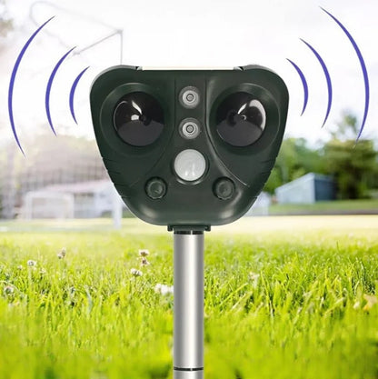 Solar Bird Repeller with Motion Sensor and Ultrasonic Sound, 30ft Range
