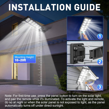 High-Powered 250W LED Solar Street Light with Motion Sensor