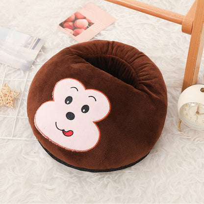 USB Heated Foot Warmer with Plush Fabric, Constant Heat or Three Heat Settings