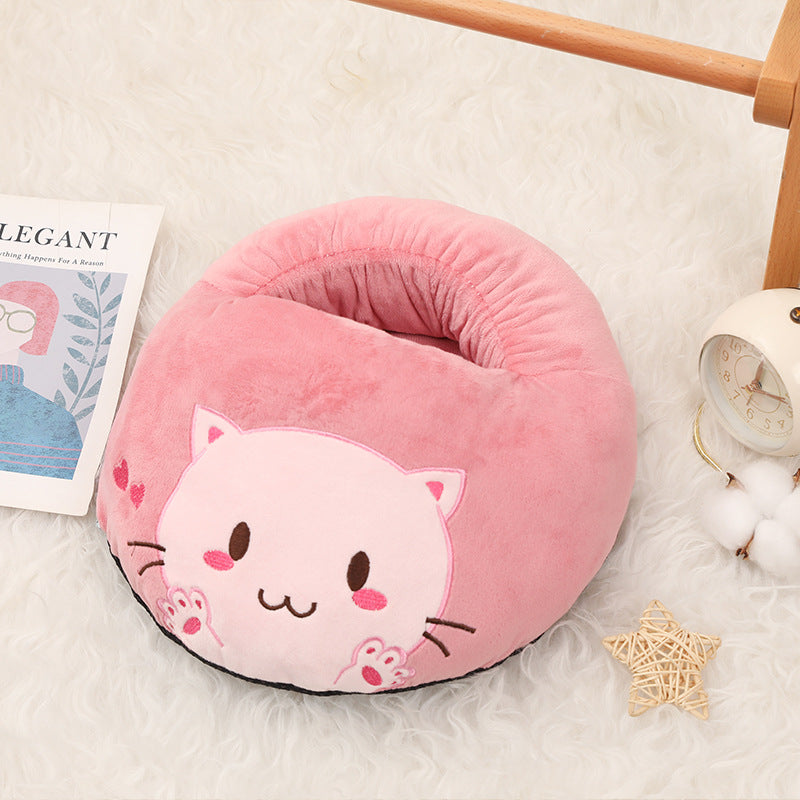 USB Heated Foot Warmer with Plush Fabric, Constant Heat or Three Heat Settings