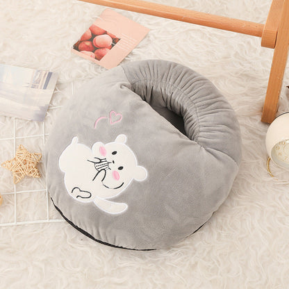 USB Heated Foot Warmer with Plush Fabric, Constant Heat or Three Heat Settings