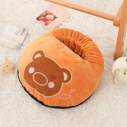 USB Heated Foot Warmer with Plush Fabric, Constant Heat or Three Heat Settings