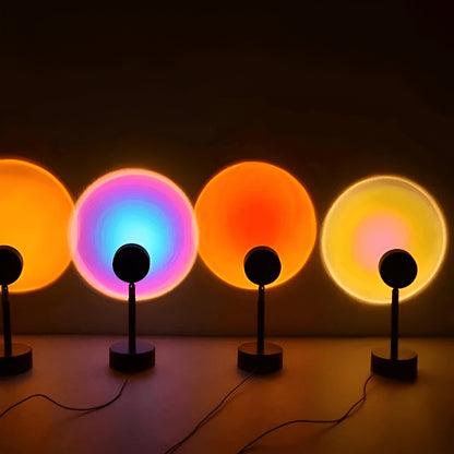 LED Sunset Lamp – Gradient Mood Light for Bedroom & Living Room