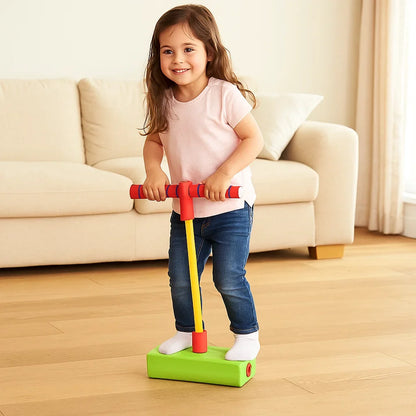 Soft Foam Hopper for Kids with Cushioned Handle and Grippy Footpad in Five Colors