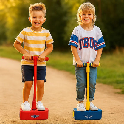Soft Foam Hopper for Kids with Cushioned Handle and Grippy Footpad in Five Colors