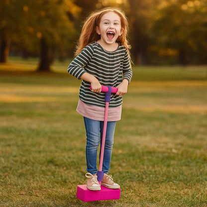 Soft Foam Hopper for Kids with Cushioned Handle and Grippy Footpad in Five Colors