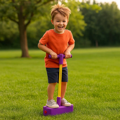 Soft Foam Hopper for Kids with Cushioned Handle and Grippy Footpad in Five Colors