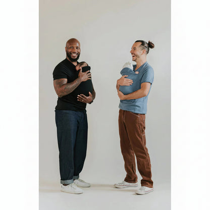 Cotton Babywearing T-Shirt with Built-In Pouch and Nursing Function