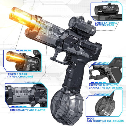 PowerBlast Electric Water Gun with Immersive LED Lights